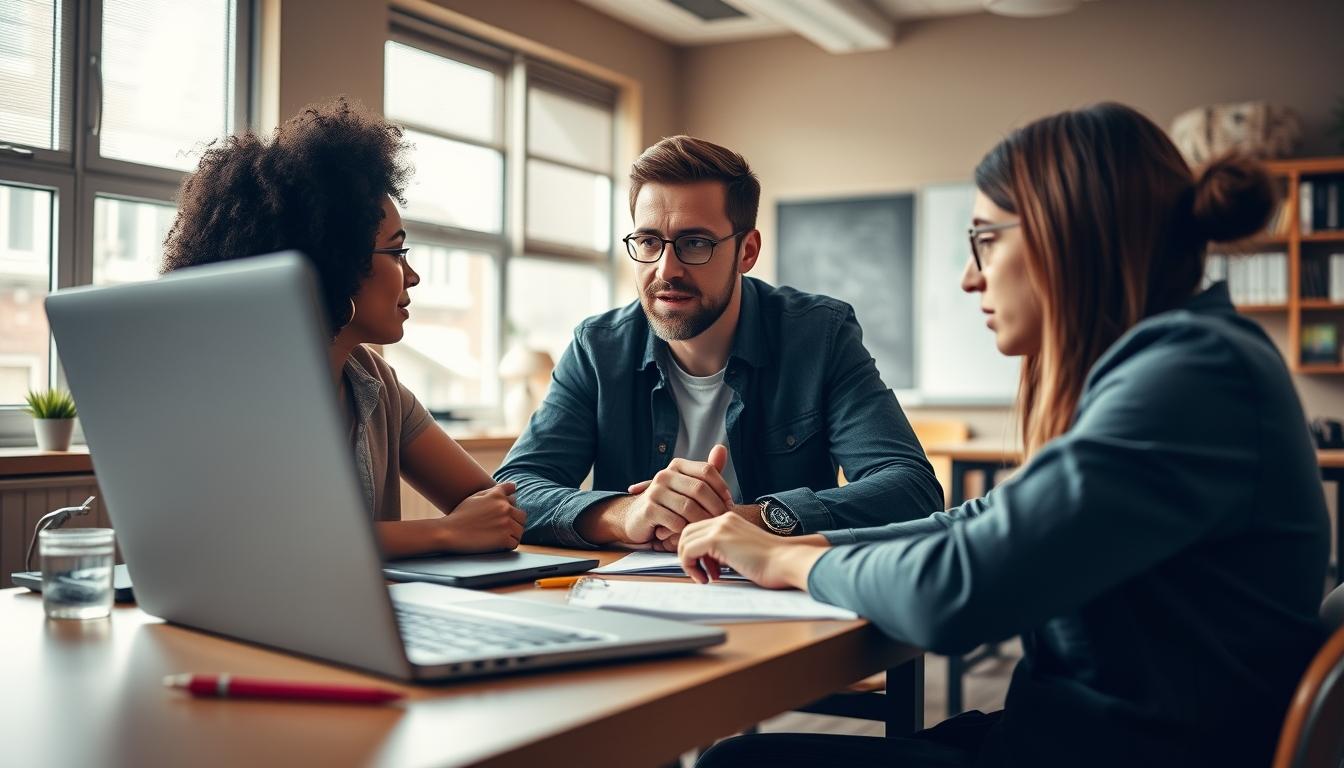 Student using online courses for flexible education