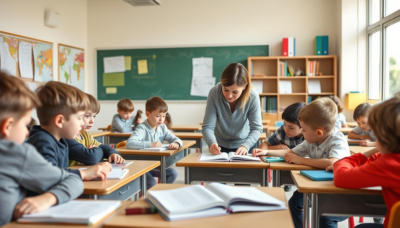 Student using a study guide to organize academic notes